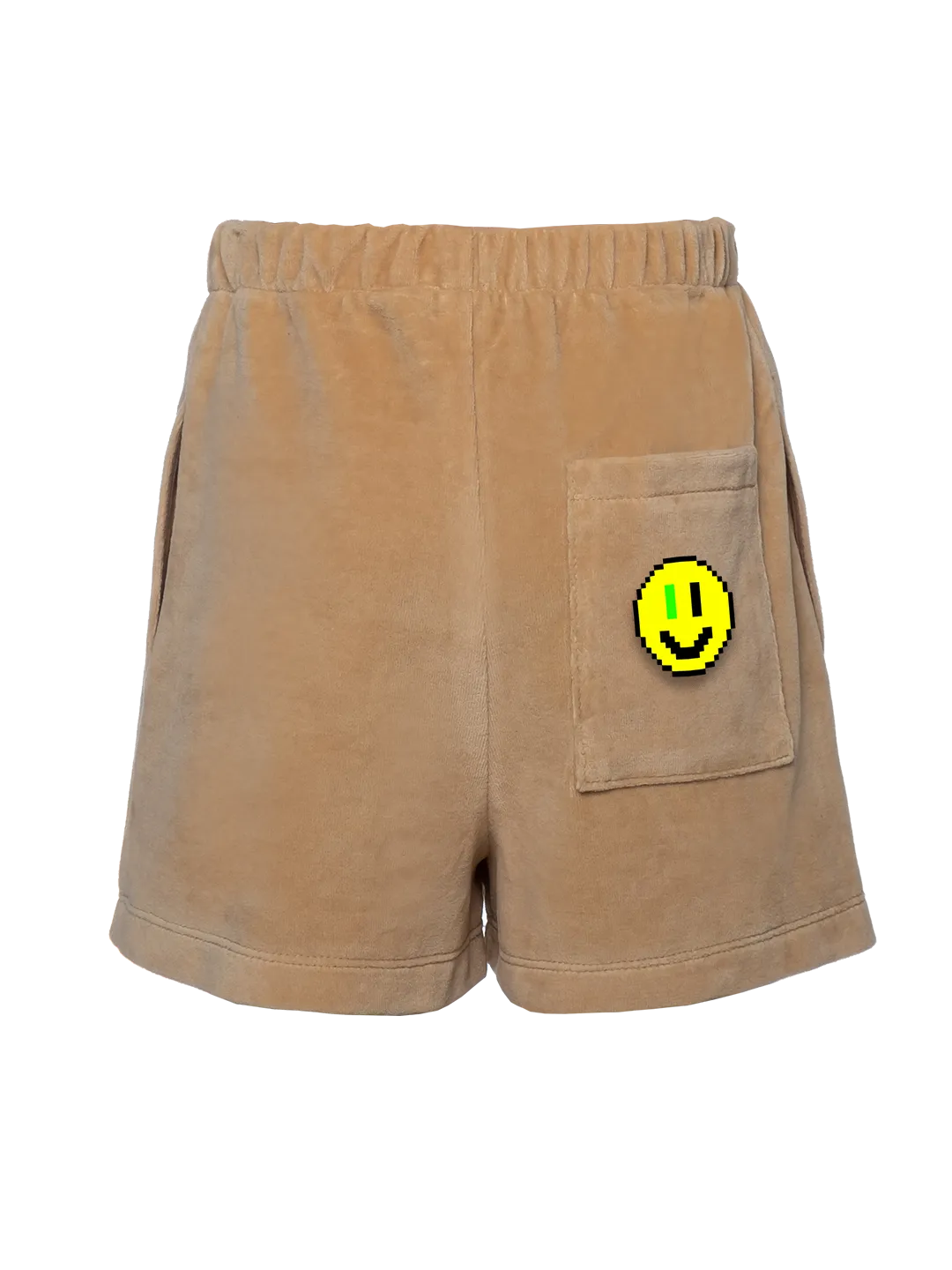 Pixel Smiley Velour Shorts