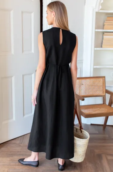 Plait Maxi Dress Black