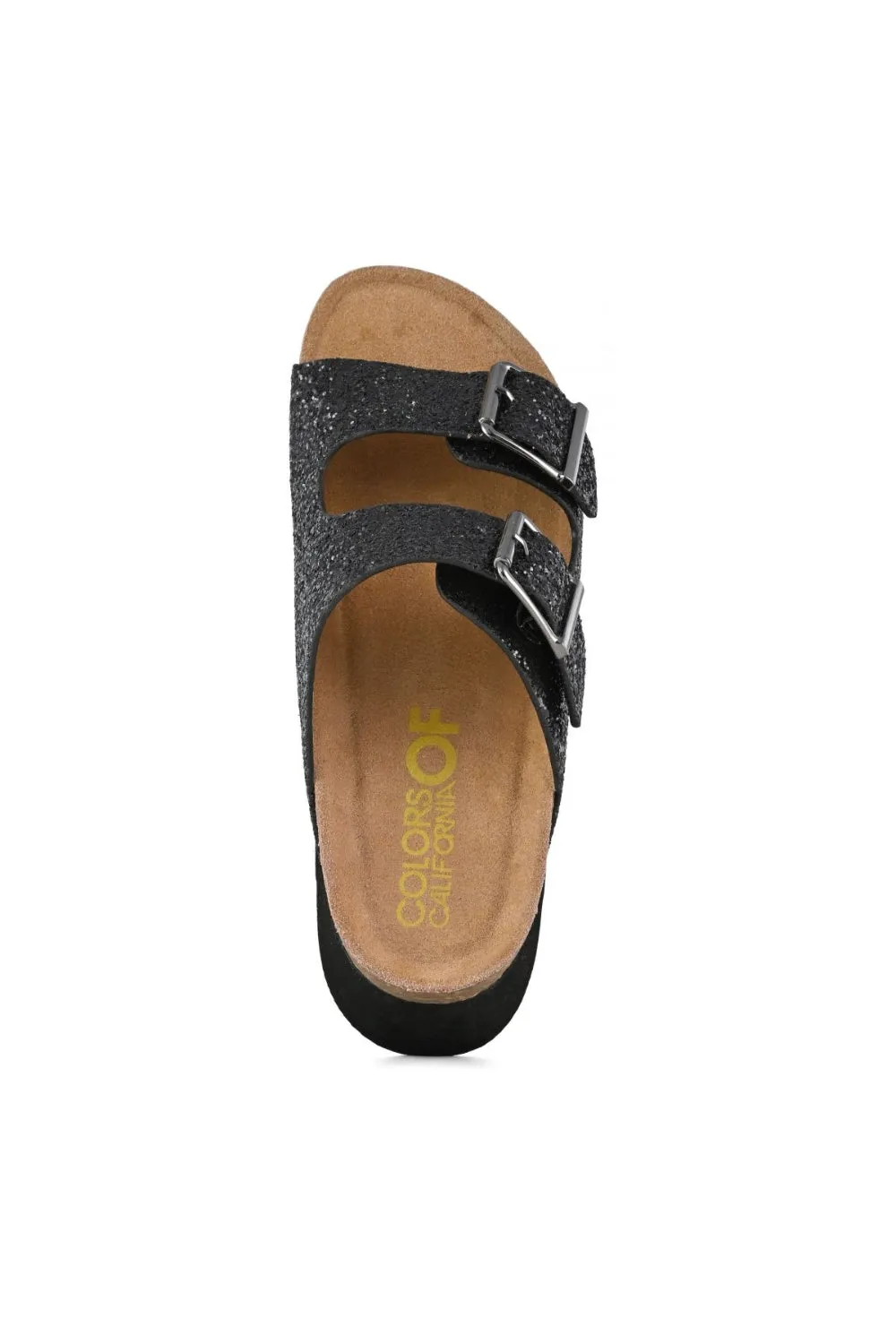 PLATFORM SANDAL IN GLITTER