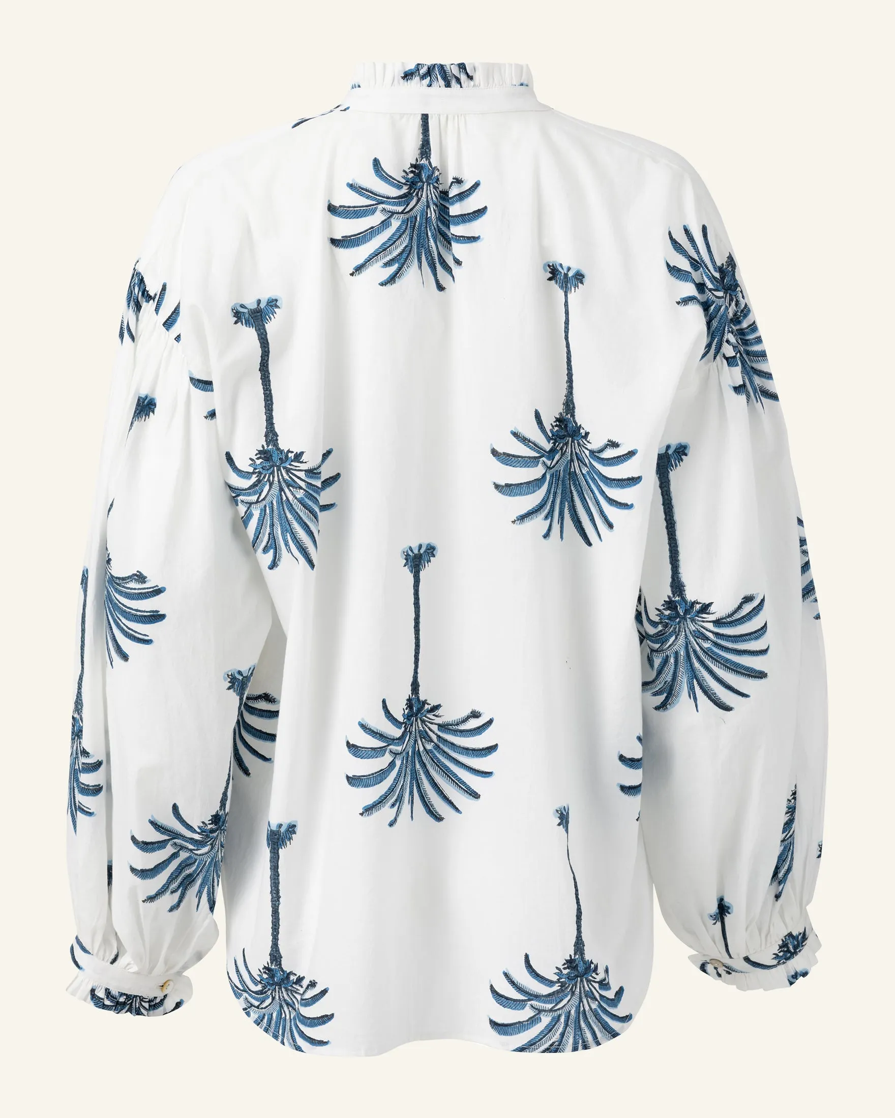 Poet Indigo Palm Blouse