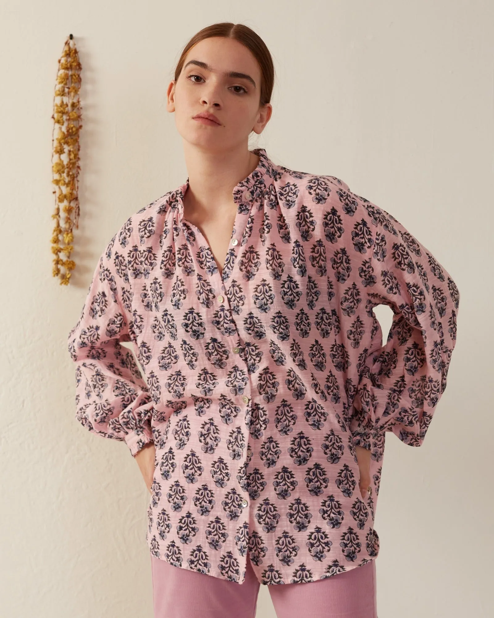 Poet Pink Lily Blouse