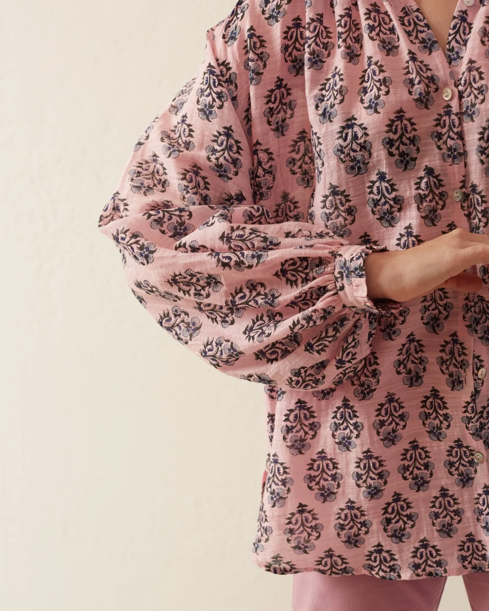 Poet Pink Lily Blouse