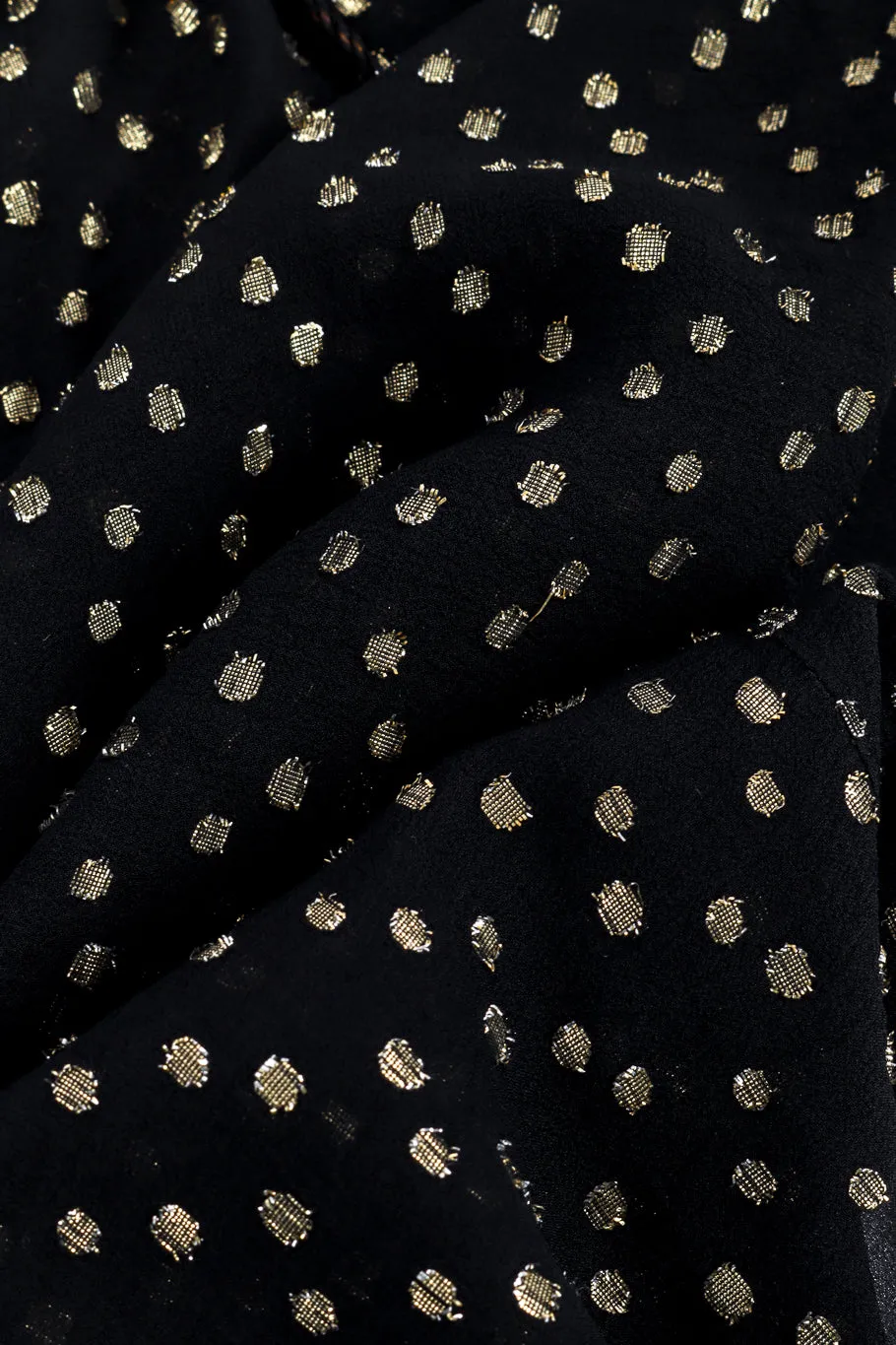 Polka Dot Metallic Blouse