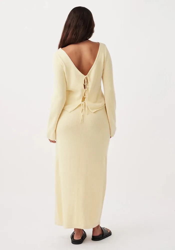 Poppy Long Sleeve Top - Butter