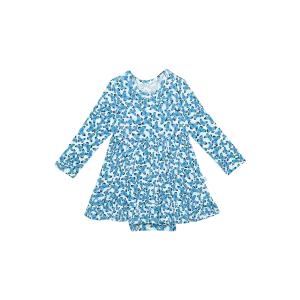 Posh Peanut Nayeli L/S Ruffled Twirl Bodysuit Dress