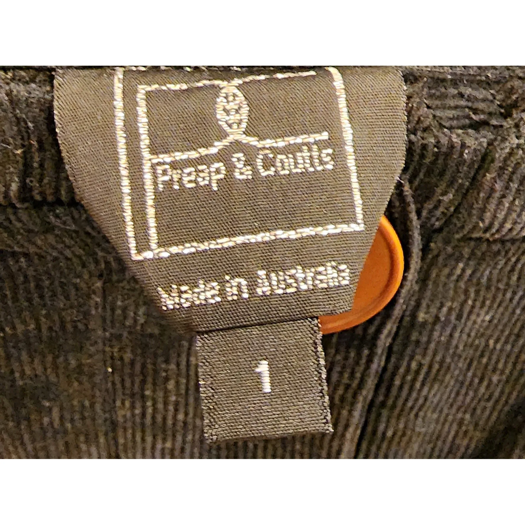 Preap Coutts black cord high waisted a-line skirt size 1 (best fits size 6)