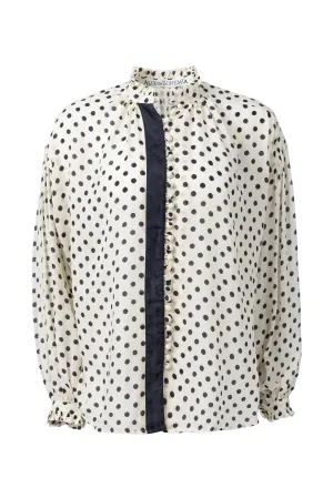Prima Tuxedo Spot Blouse