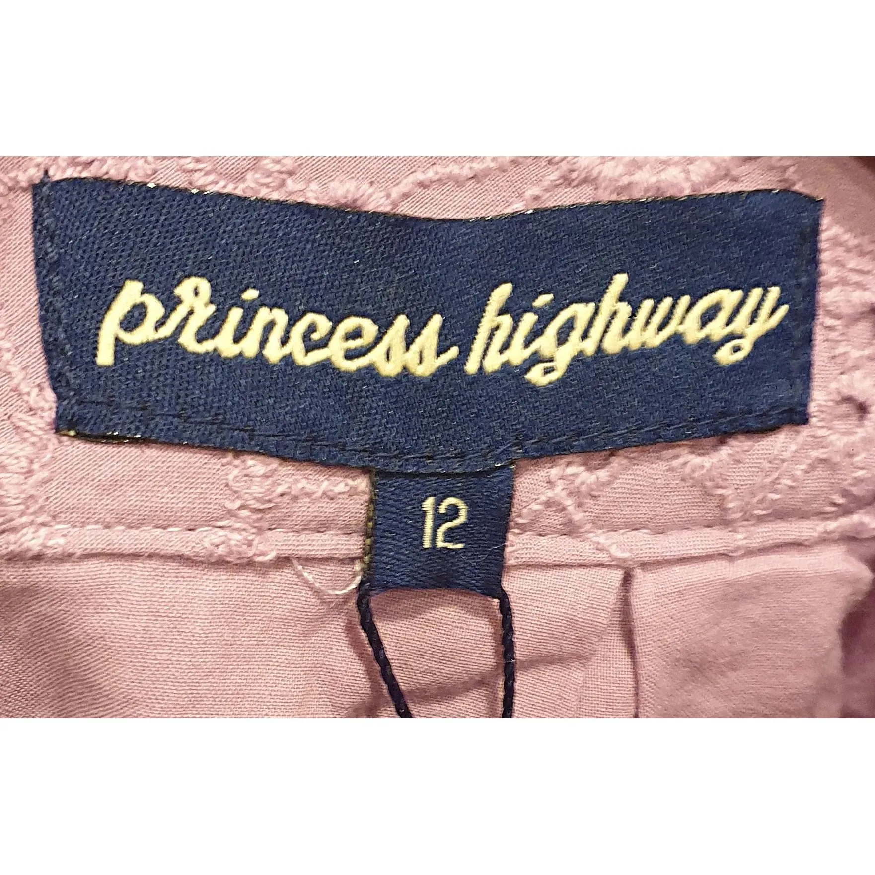 Princess Highway purple A-line skirt with cute purple back button size 12