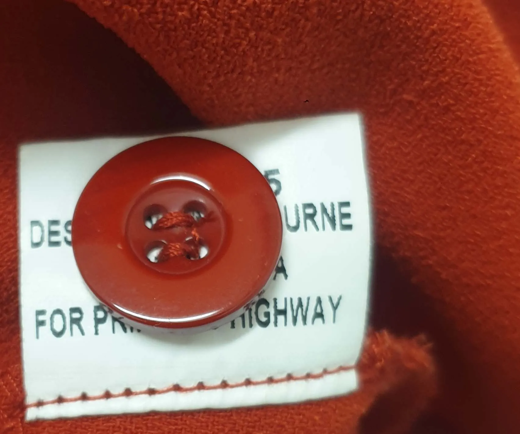 Princess Highway red A-line mini skirt size 14, best fits 12-14