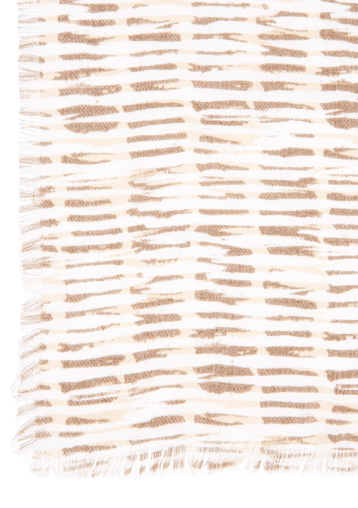 Printed Beige Scarf