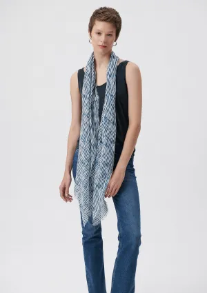 Printed Blue Scarf