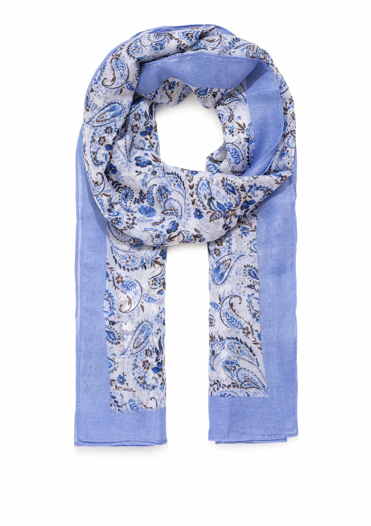 Printed Blue Shawl