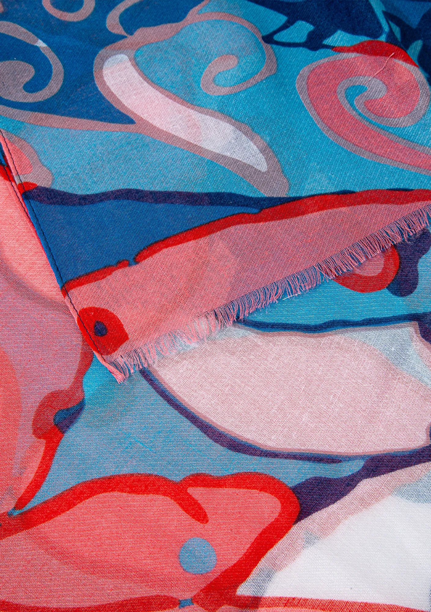Printed Blue Shawl