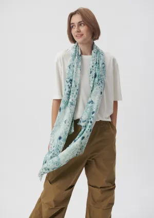 Printed Blue Shawl