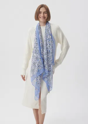 Printed Blue Shawl