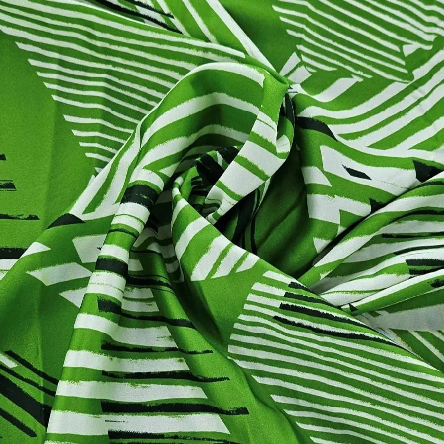 Printed Dior Satin Fabric 150cm