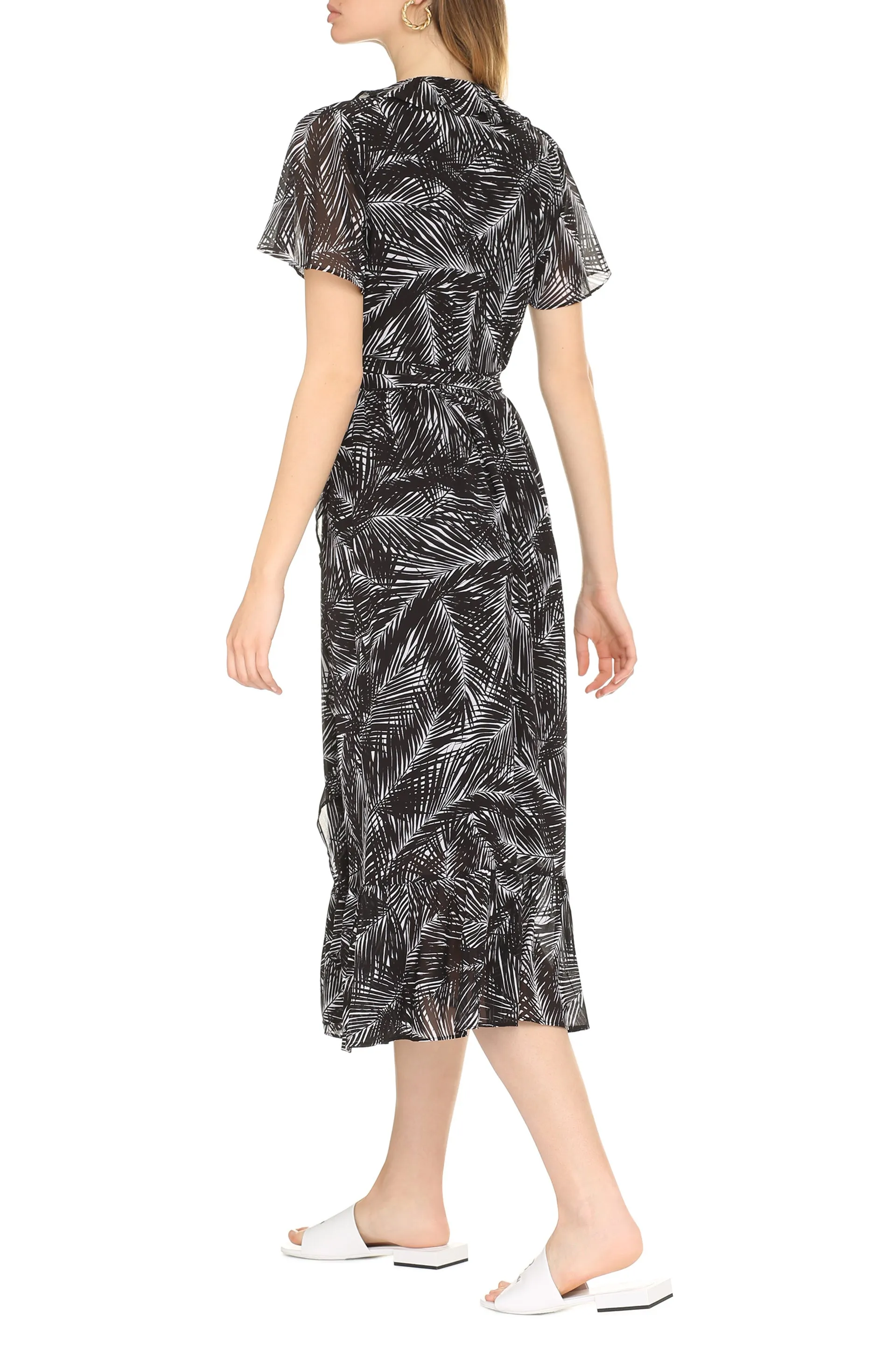 Printed georgette dress