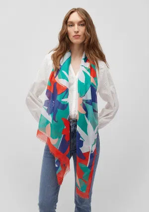Printed Green Shawl