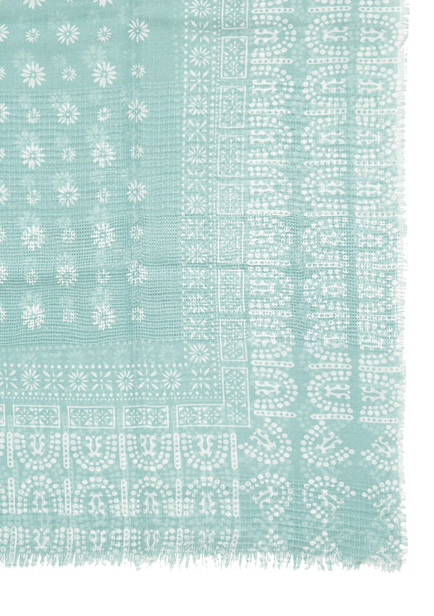 Printed Green Shawl
