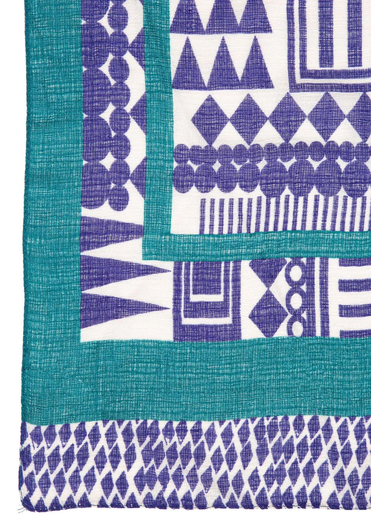 Printed Navy Shawl