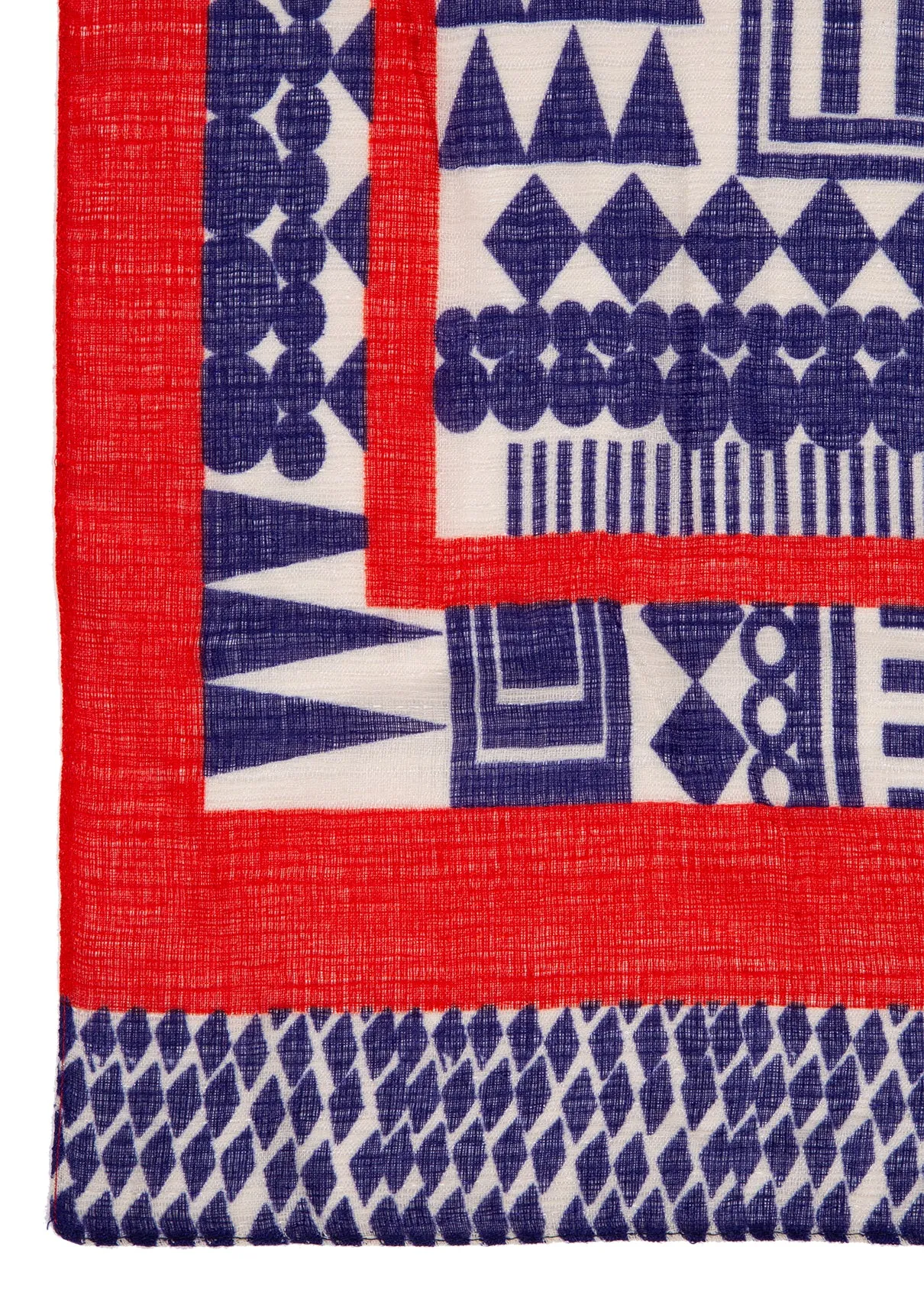 Printed Red Shawl