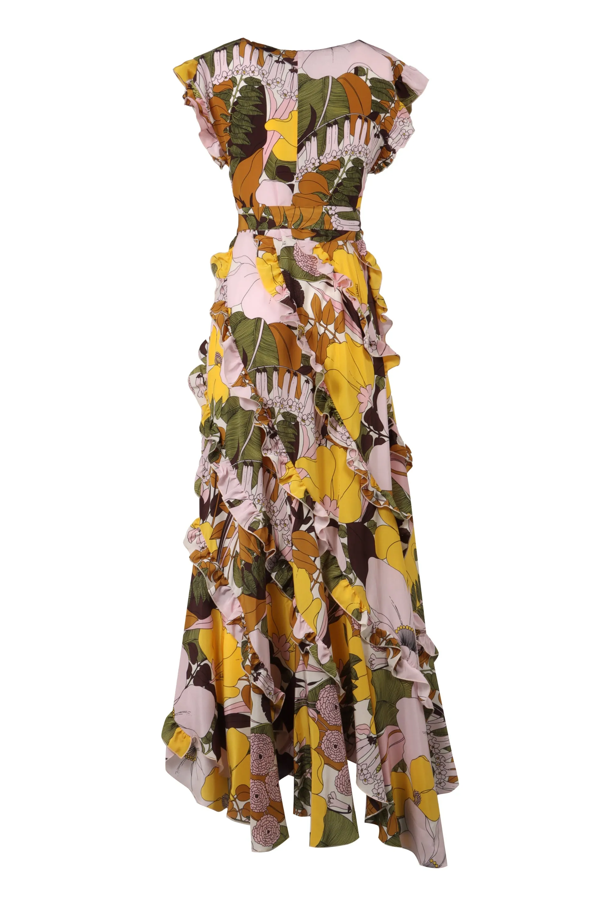 Printed silk dress