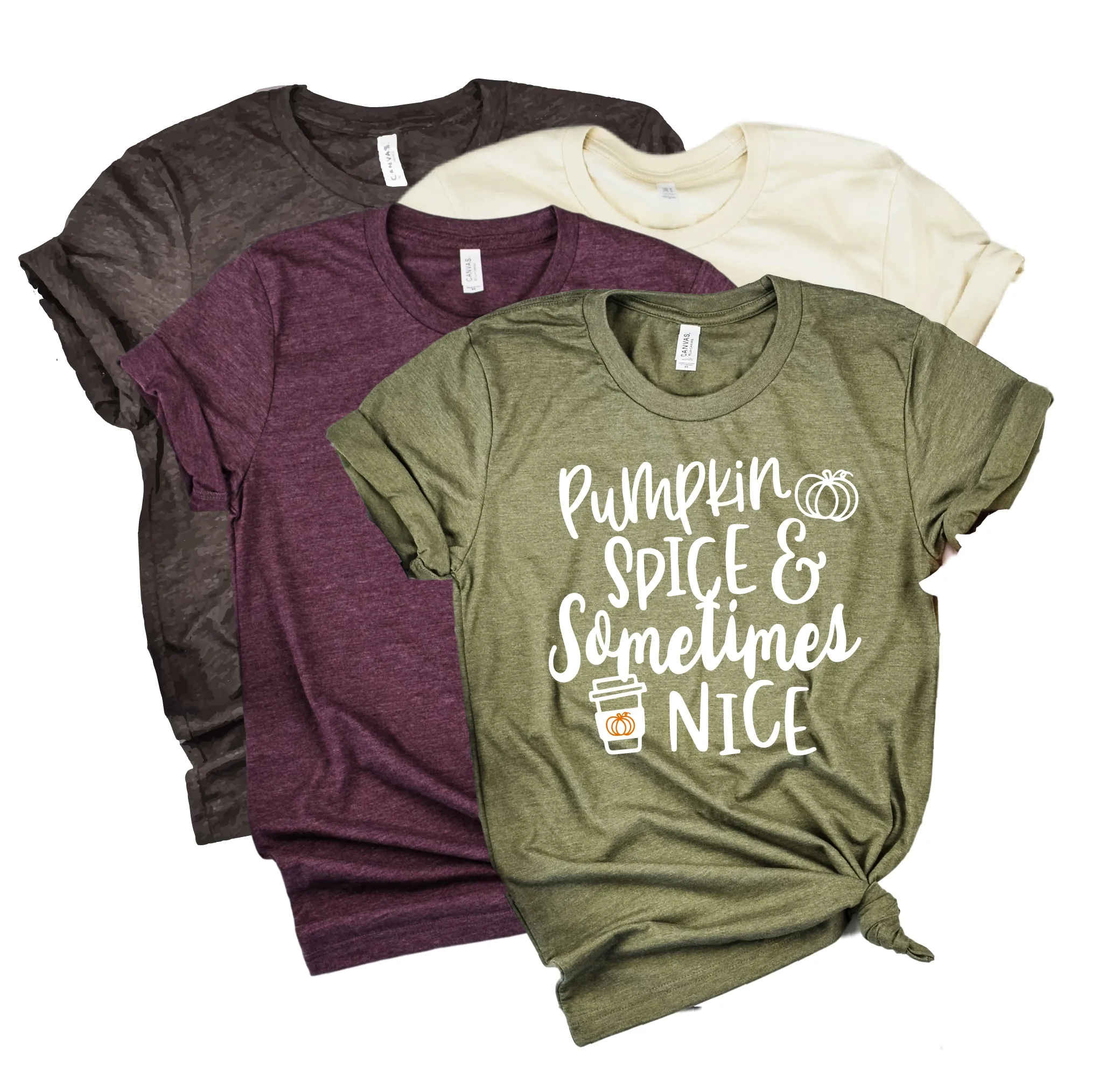 Pumpkin Spice And Sometimes Nice Shirt | Fall Shirt | Unisex Crew