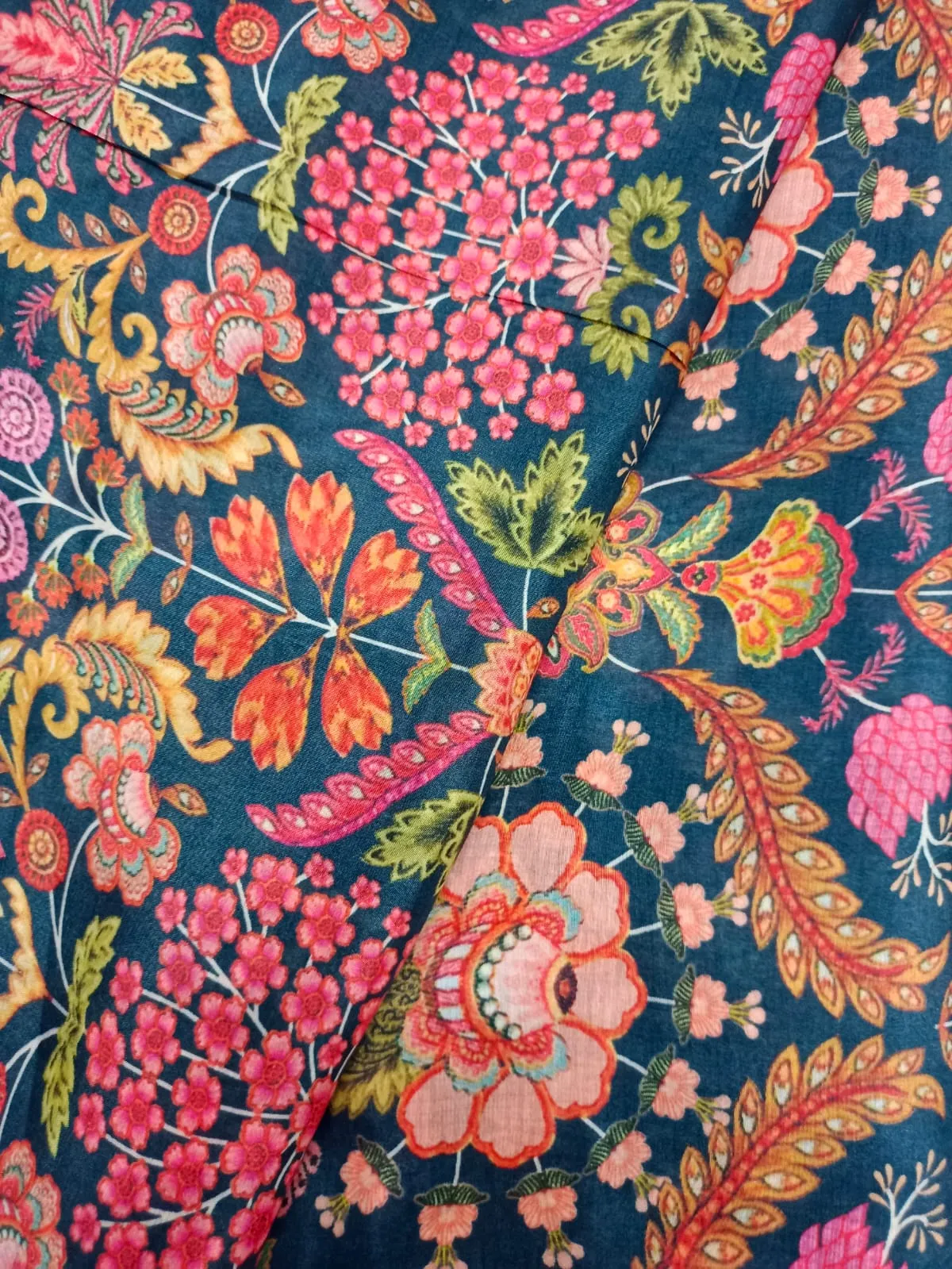 Pure Modal Soft Muslin Digital Printed Fabrics