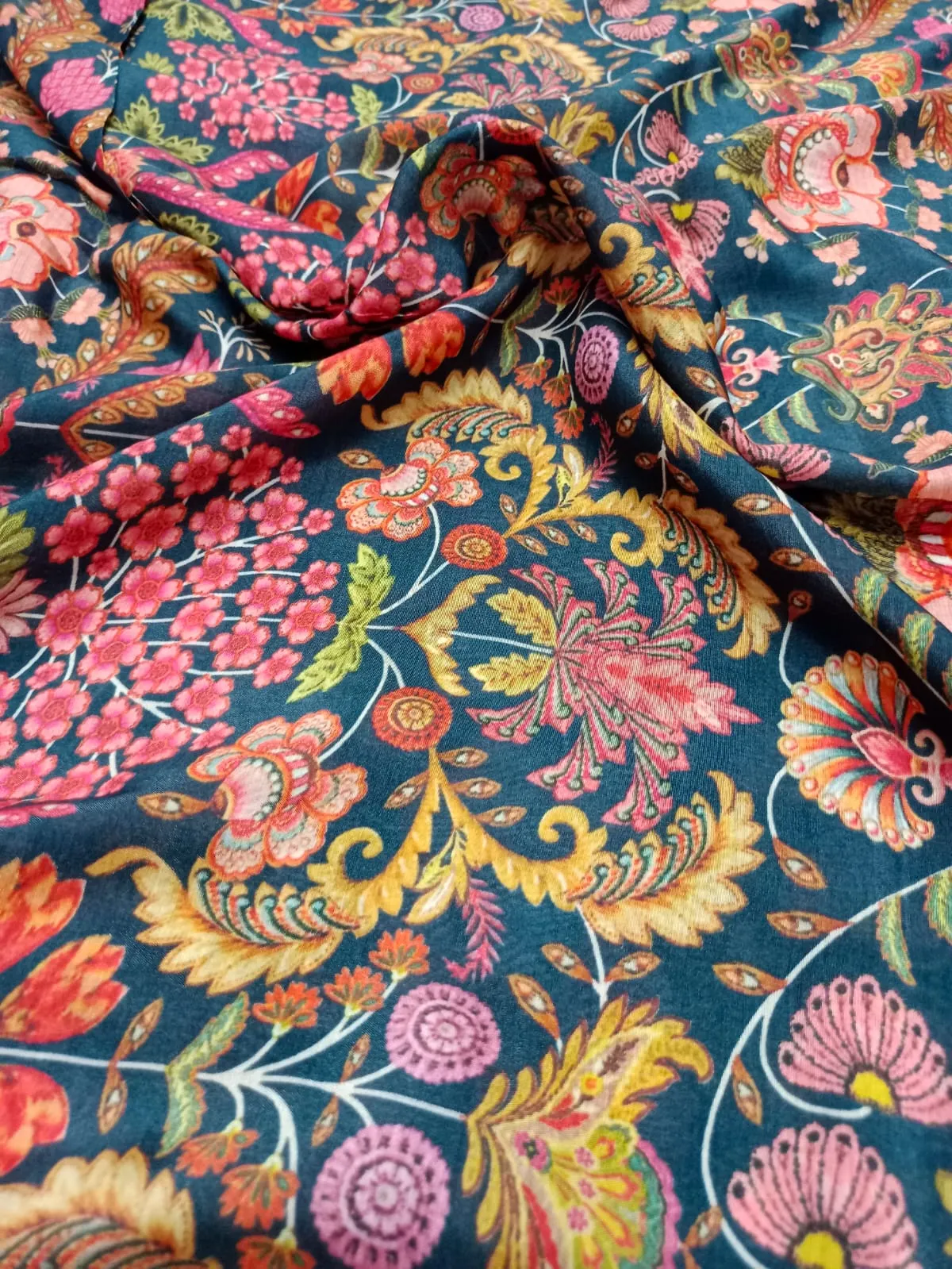 Pure Modal Soft Muslin Digital Printed Fabrics