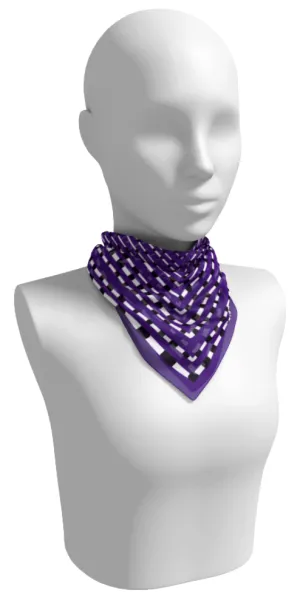 Purple   Black Gameday Scarf - Wholesale