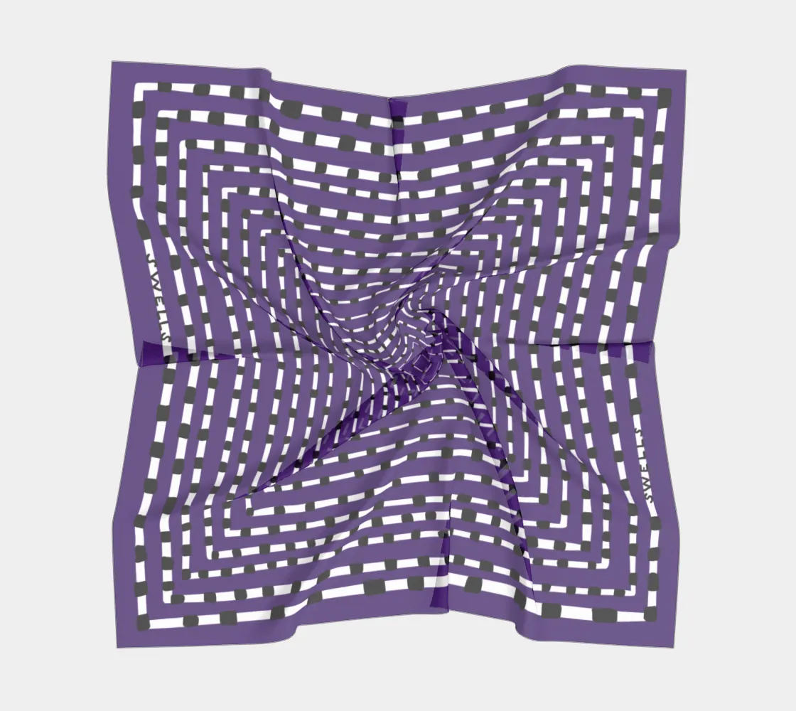 Purple   Black Gameday Scarf - Wholesale