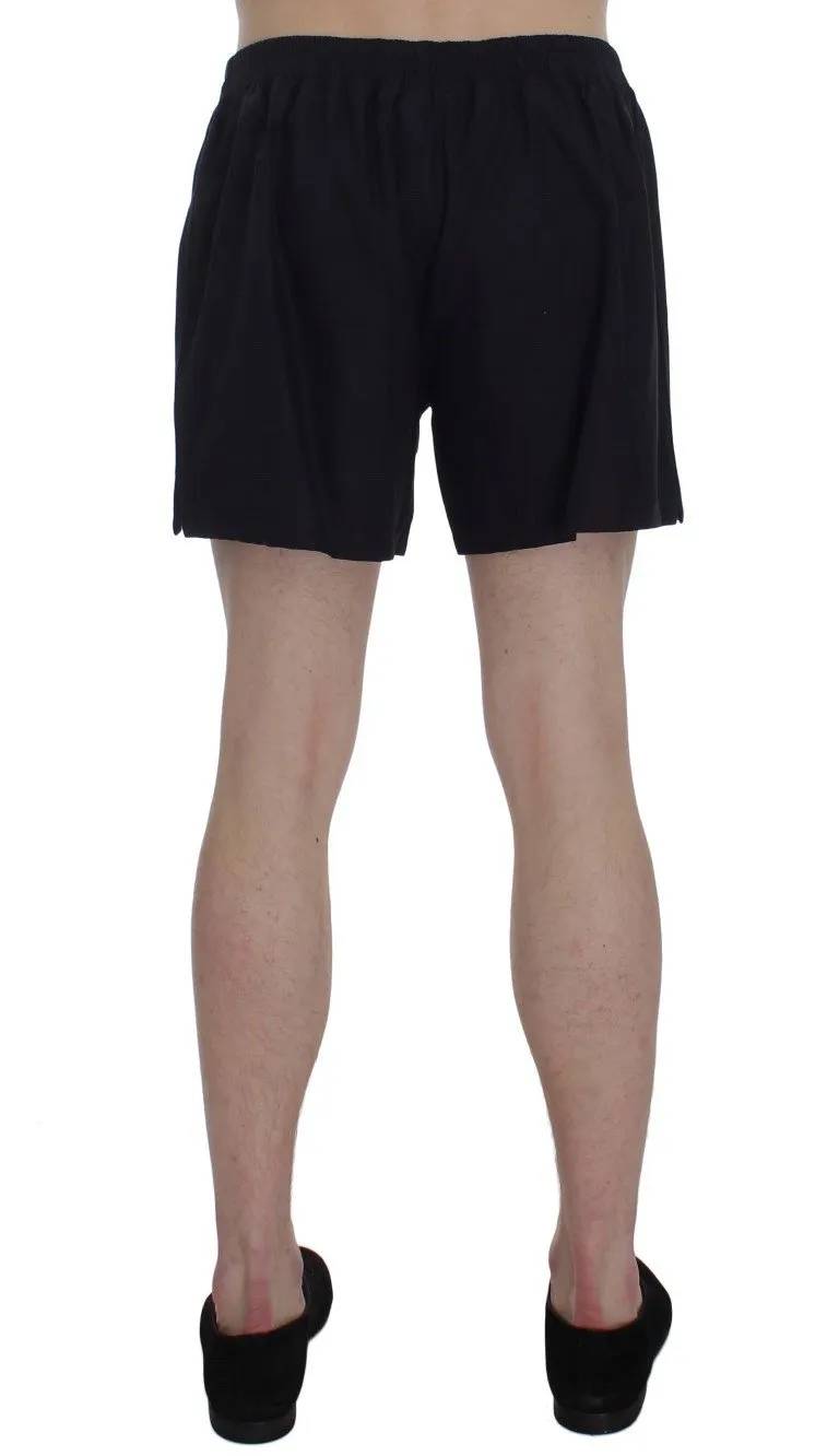 Purple Cotton Pajama Shorts