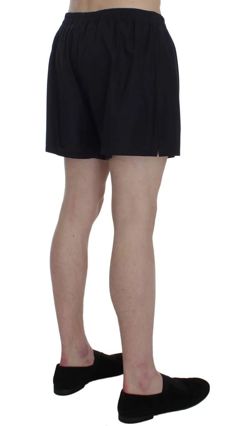 Purple Cotton Pajama Shorts
