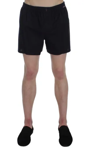 Purple Cotton Pajama Shorts