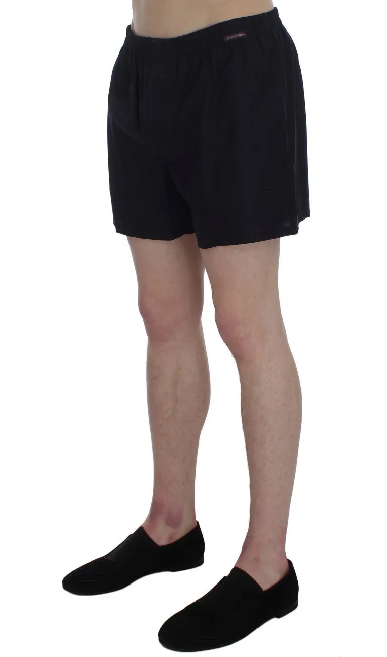 Purple Cotton Pajama Shorts