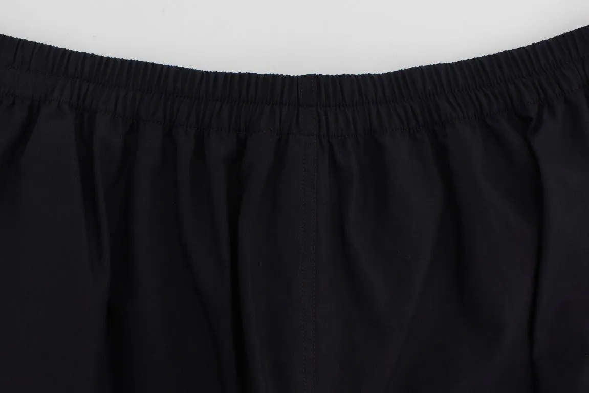 Purple Cotton Pajama Shorts