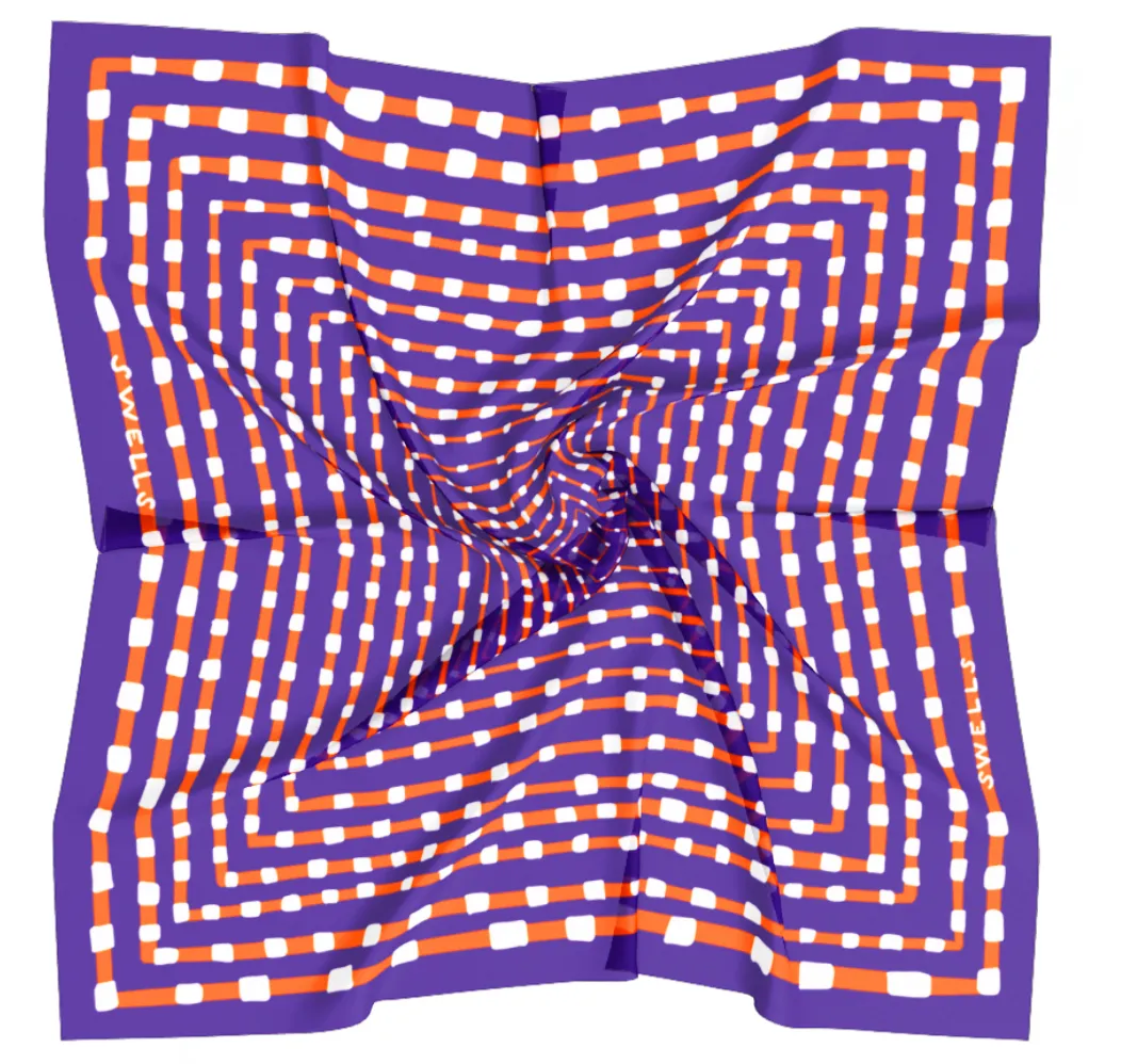 Purple   Orange Gameday Scarf - Wholesale