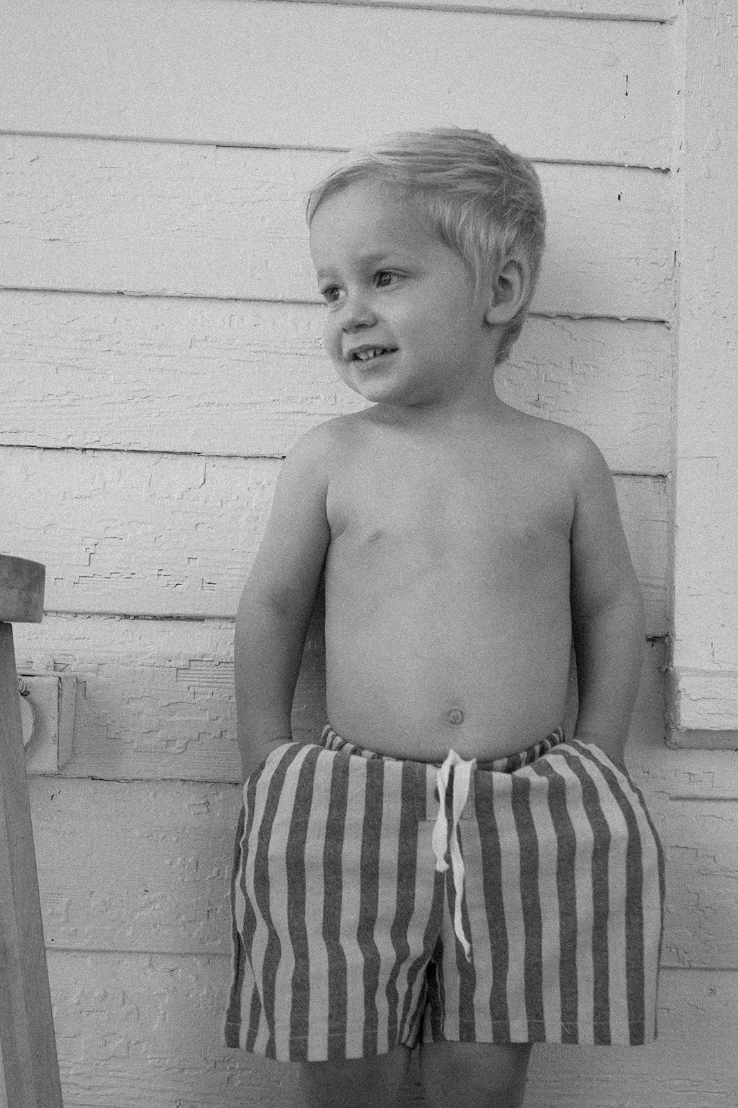 Rae Kids: Stripe Linen Shorts