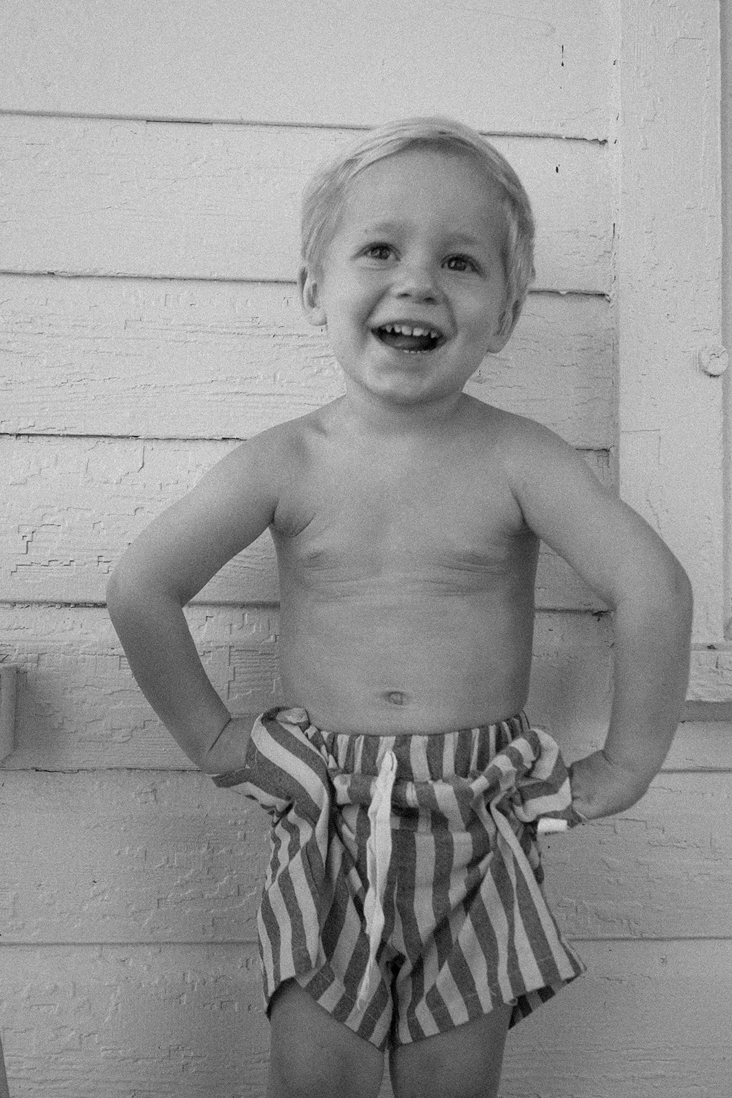 Rae Kids: Stripe Linen Shorts