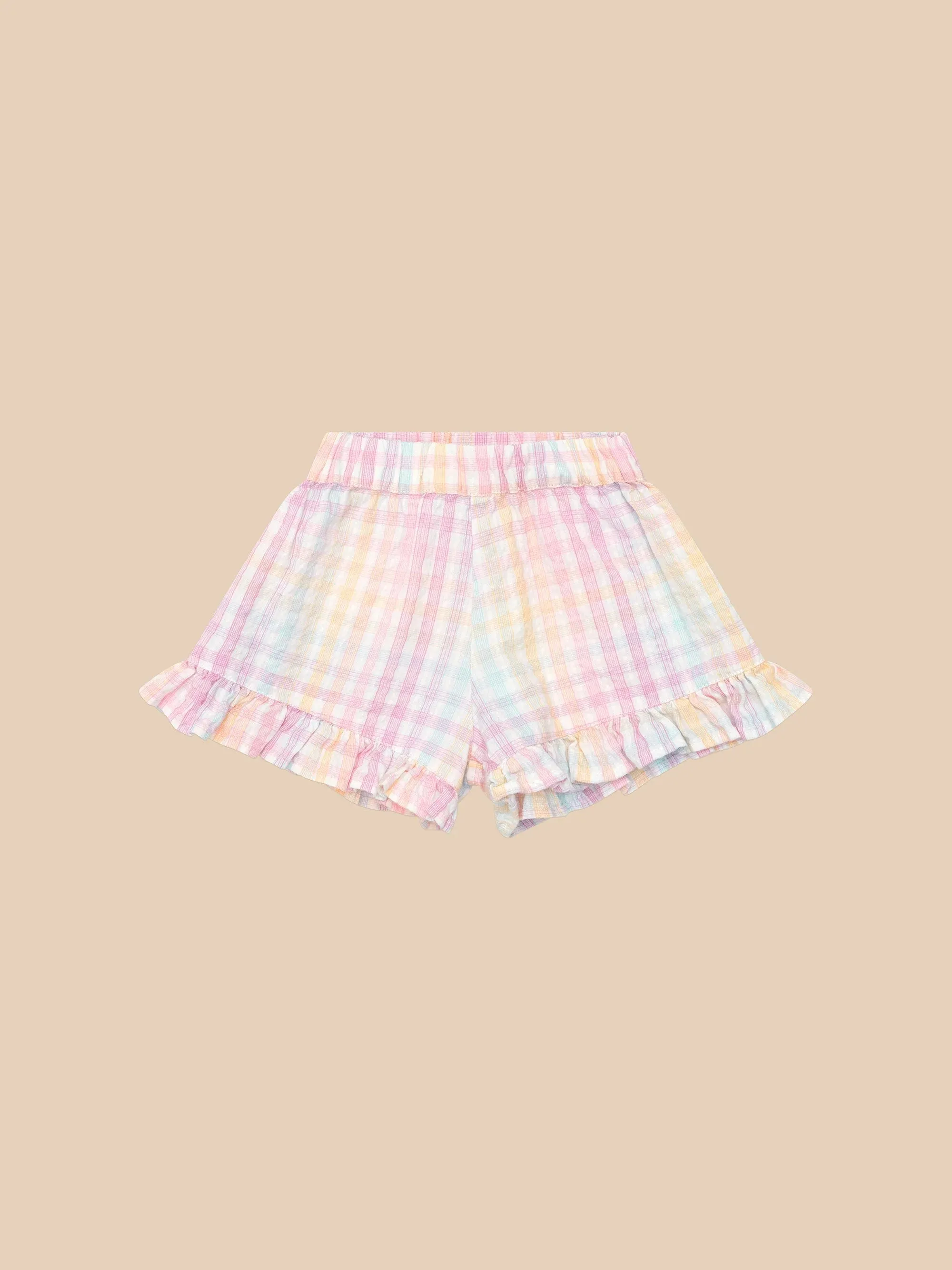 Rainbow Check Skort