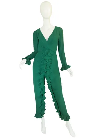 Rare 1960s Lucie Ann Crepe Jumpsuit