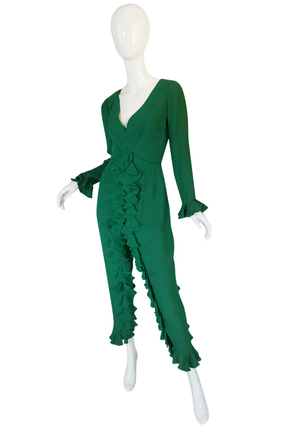 Rare 1960s Lucie Ann Crepe Jumpsuit