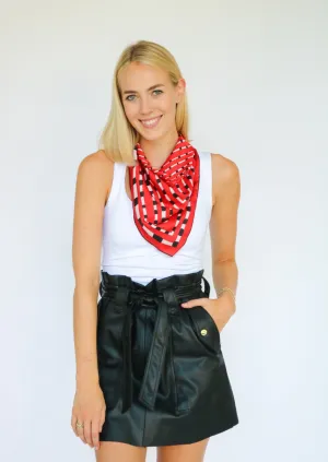 Red   Black Gameday Scarf