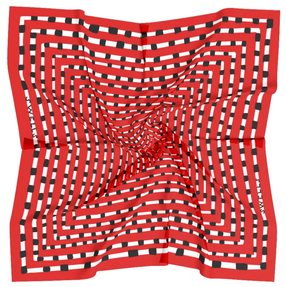 Red   Black Gameday Scarf