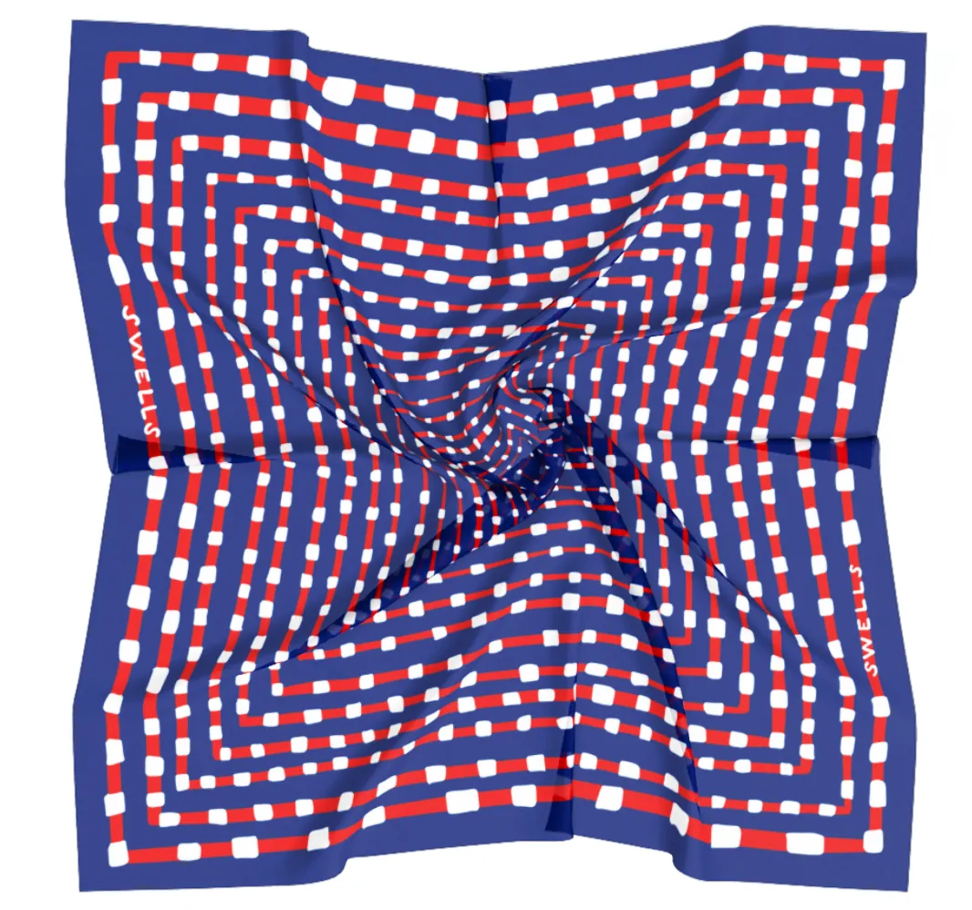 Red   Navy Gameday Scarf