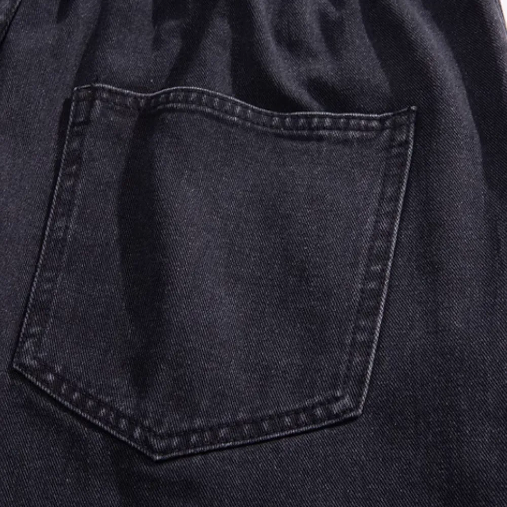 Retro Versatile Washed Denim Shorts
