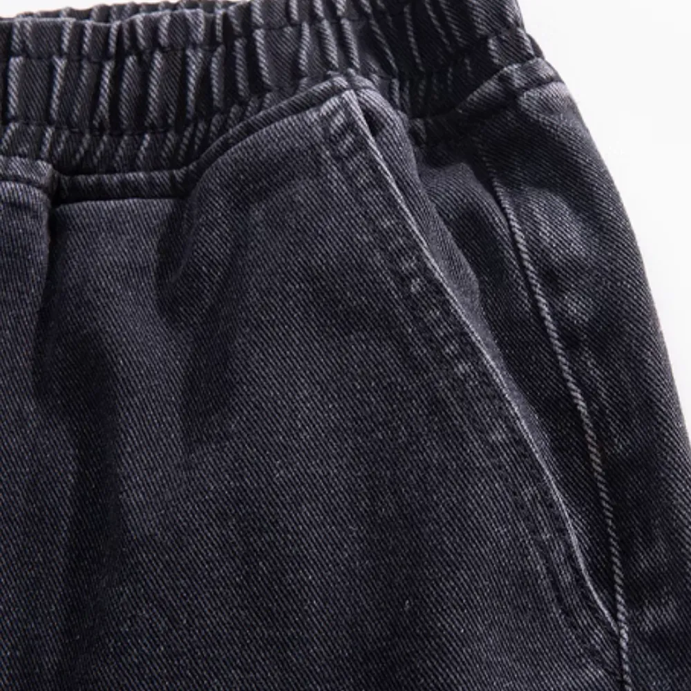 Retro Versatile Washed Denim Shorts