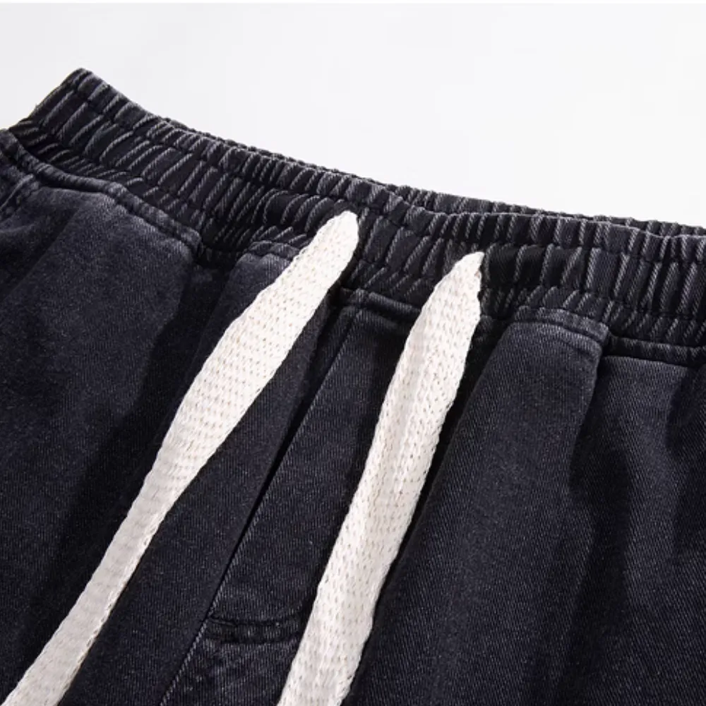 Retro Versatile Washed Denim Shorts