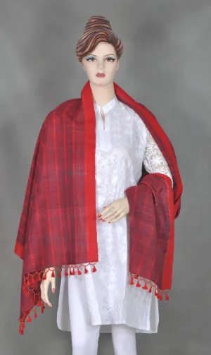 Rhapsody in Red - Woolen Stole