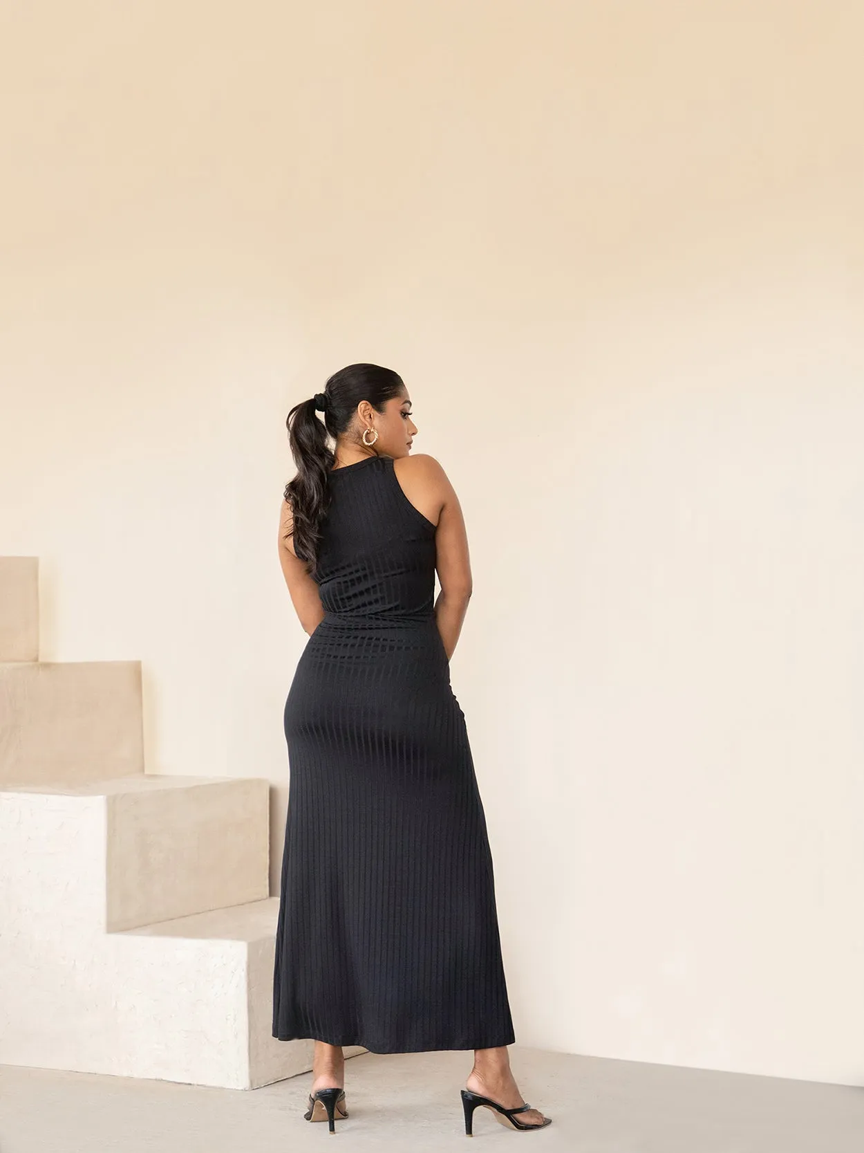 Rib Maxi Skirt